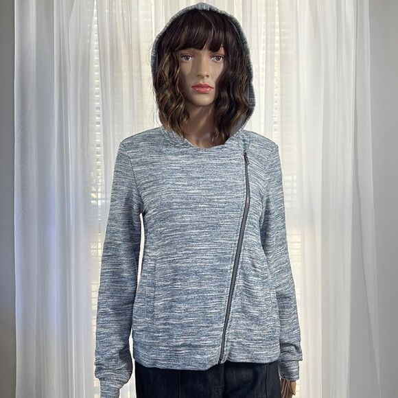 Anthropologie Saturday Sunday Knit Hooded Zip Jacket XS - Picture 2 of 9